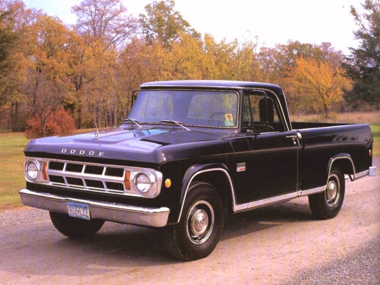 Front Left Black 1969 Dodge Adventurer Truck Picture