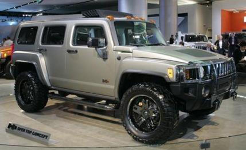 Shopping Tools. Advertisement. Hummer H3 Open Top Concept. Auto Shows