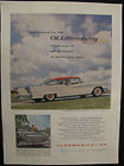 Vintage Original 1957 OLDSMOBILE 98 Starfire Holiday Coupe 10 1 4 x 13 1 2