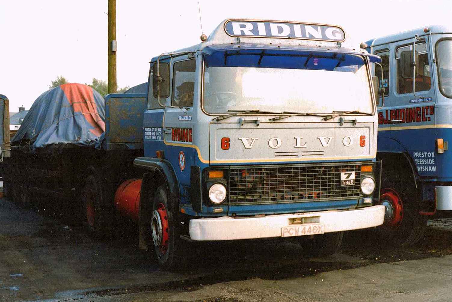 Volvo F7 4X2 tractor unit Reg No PCW 446X 'Sir Lancelot' was one of four