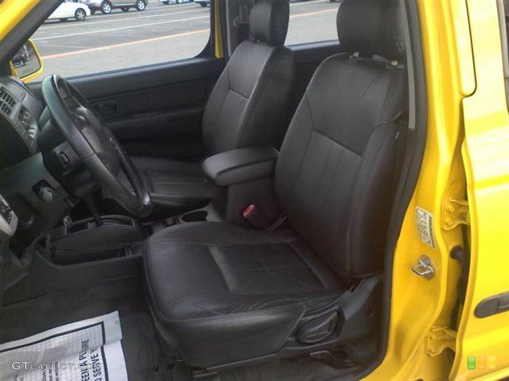 Black Interior 2001 Nissan Frontier SE V6 Crew Cab Photo #62457907
