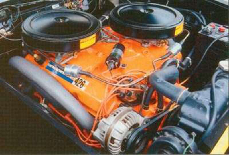A new 426-cubic-inch "Ramcharger" engine made at least 415 horsepower with