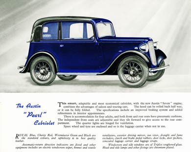 Austin Seven Pearl Cabriolet