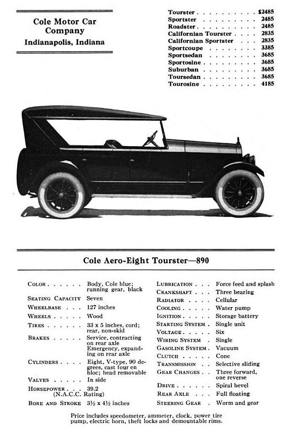 Cole Aero-Eight Tourster