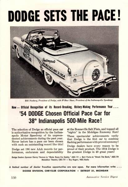 Dodge Royal pace car