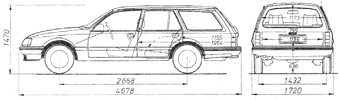 Opel Rekord Caravan wagon