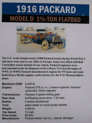 Packard Model D 1 Ton Flatbed