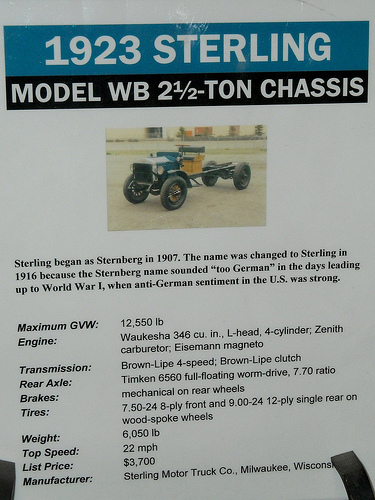 Sterling WB 2 Ton Chassis