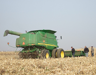 John deere combine