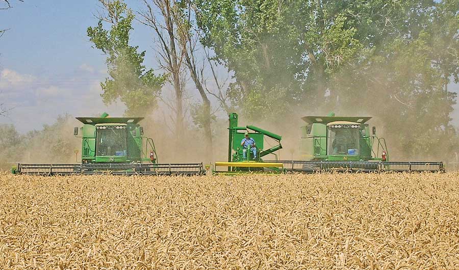 John deere combine