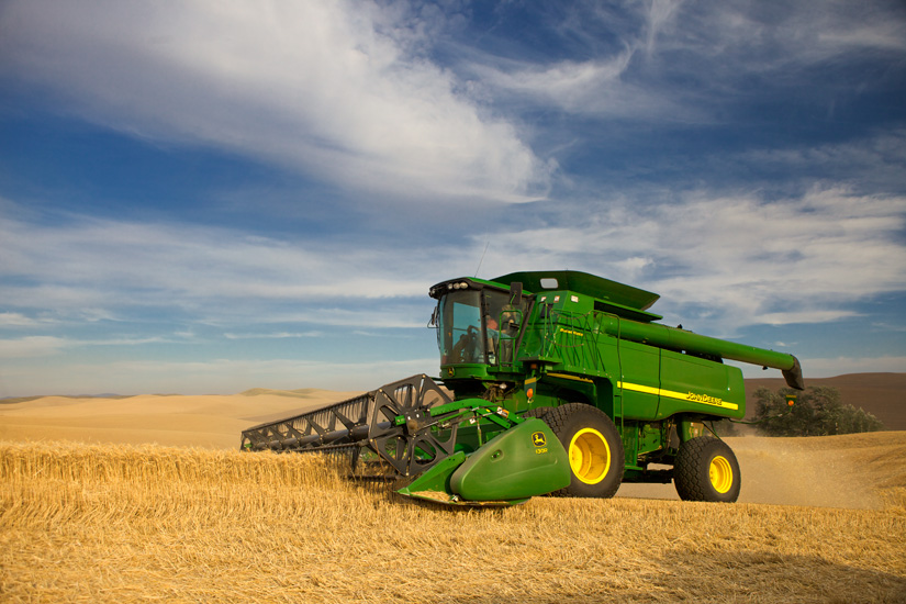 John deere combine