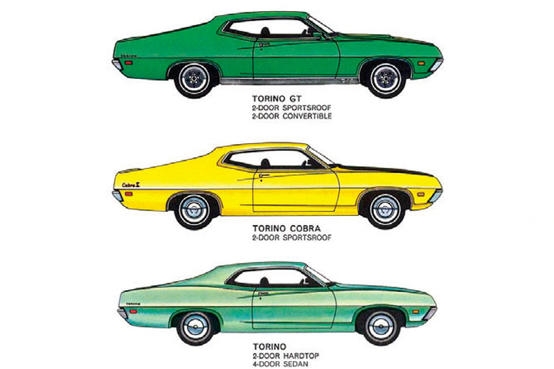 1972 Ford Gran Torino Gran Torino Sport Torina Vintage Sales Brochure